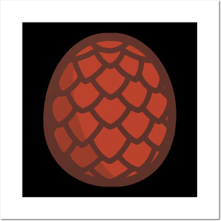 Red dragon egg Posters and Art